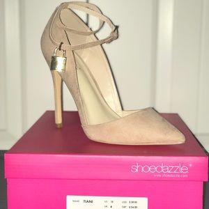 Maybe ankle strap heels with locket detail